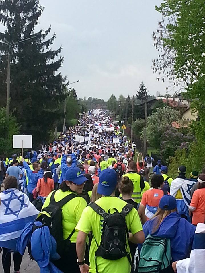 Image of The March from Auschwitz to Birkenau on Yom Hashoah.