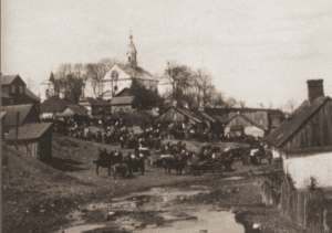 Image of Market day in Hrubiesz, 1925.