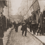 Image of Jatkowa (Meatmarket) Street in the old Jewish quarter of Vilna.