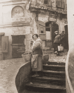 Image of The Jewish quarter in the old section of Lublin, 1938.