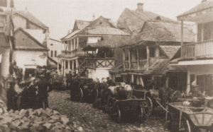 Image of Market day in Kremieniec, 1925. One of the oldest settlements in eastern Poland.