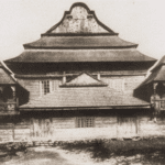 Image of Exterior of the famed eighteenth-century wooden synagogue in Wolpa.