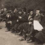 Image of Hasidim and others at Krynica-Zdroj, the most famous spa in Poland, in the 1930s.