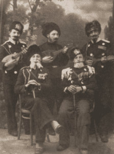 Image of Purim- shpiler in Szydlowiec, 1937.