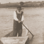Image of Khayim, an old ferryman, on the Vistula River near Kaszimierz nad Wisla.