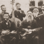 Image of Klezmorim - traditional musicians, most of them members of the Faust family.