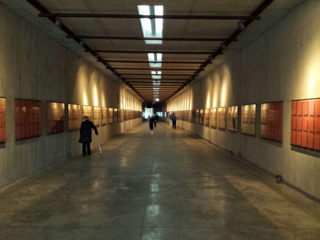 Image of Lodz Holocaust memorial at Radegast train station where Approximately 200,000 Polish, Austrian, German, Luxemburg and Czech Jews passed through the station on the way to their deaths in the period from January 16, 1942, to August 29, 1944.