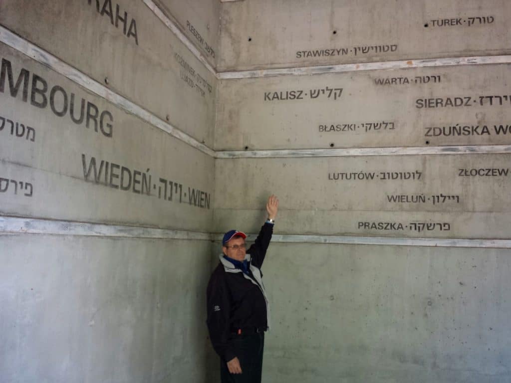 Image of Lodz Holocaust memorial at Radegast train station where Approximately 200,000 Polish, Austrian, German, Luxemburg and Czech Jews passed through the station on the way to their deaths in the period from January 16, 1942, to August 29, 1944.