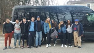 Image of 2018 Marchers boarding the bus from Aaron kischel's house