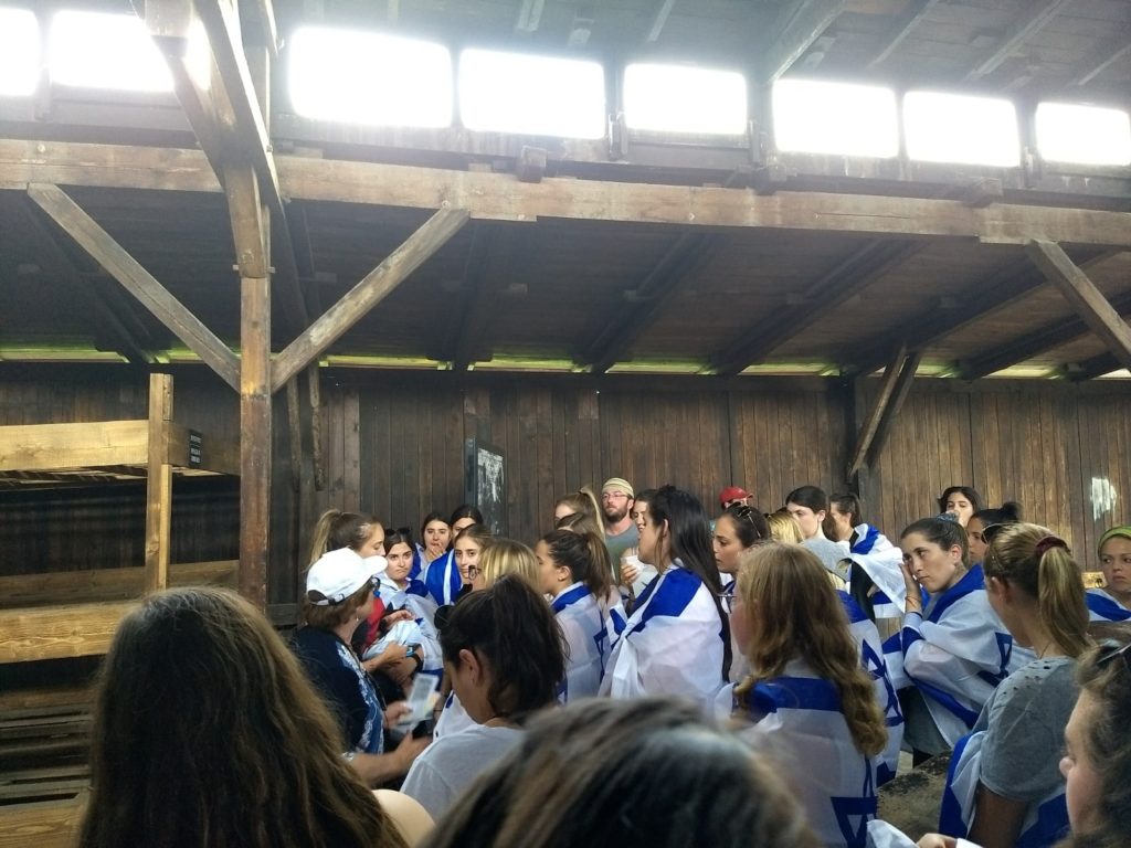 Image of MOTL New England students visit the Auschwitz death camp.