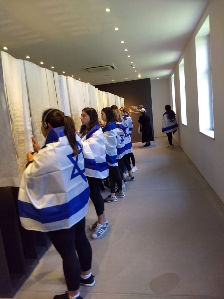 Image of MOTL New England students visit the Auschwitz death camp.