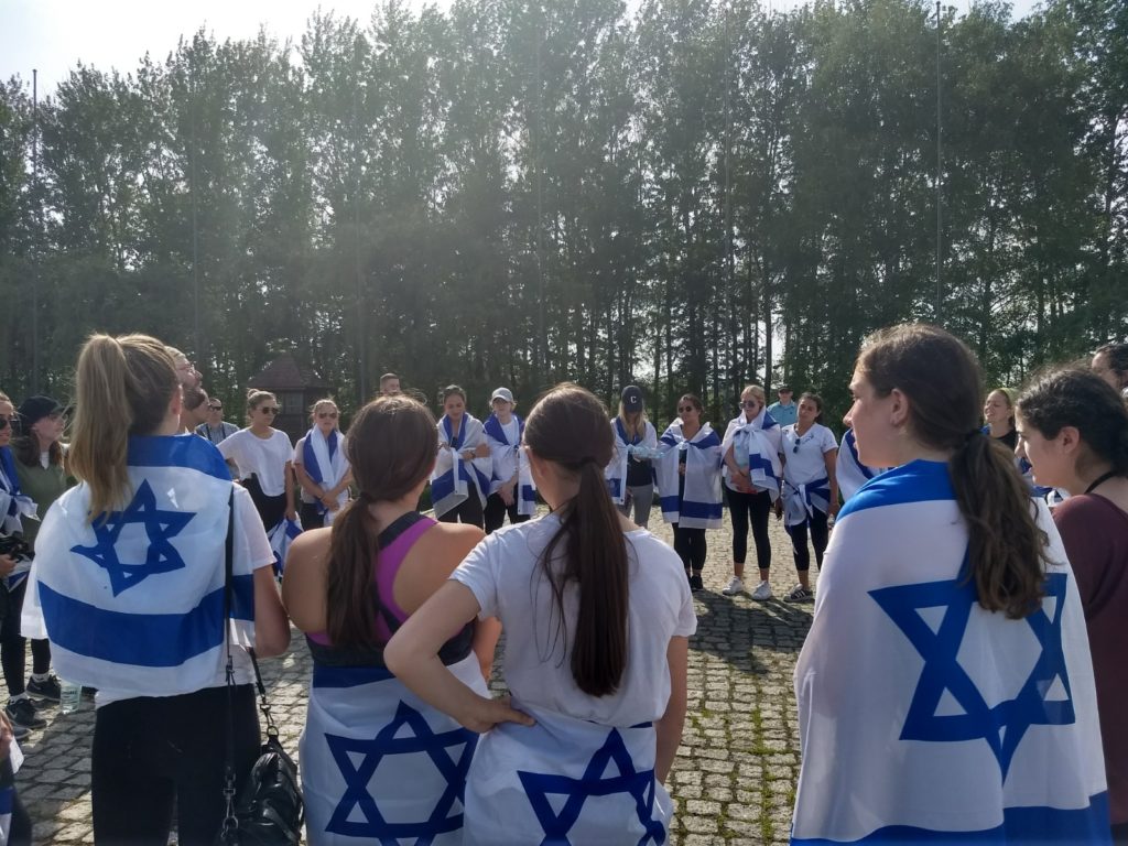 Image of MOTL New England students visit the Auschwitz death camp.