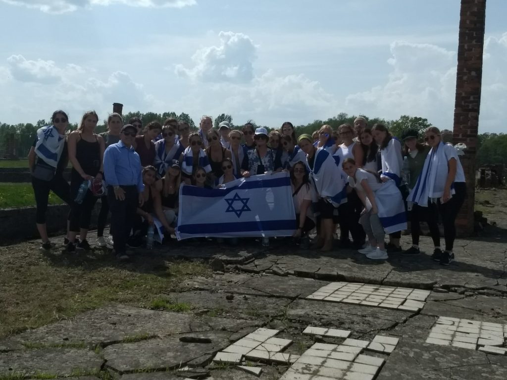 Image of MOTL New England students visit the Auschwitz death camp.