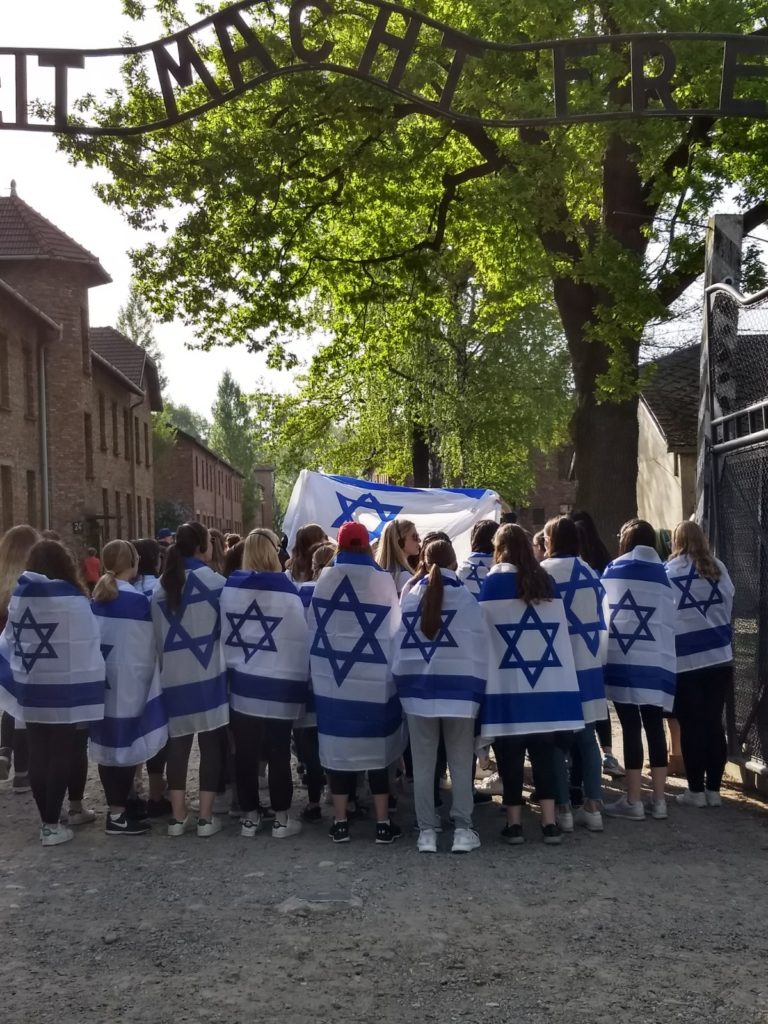 Image of MOTL New England students visit the Auschwitz death camp.