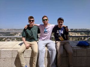 Image of NE MOTL teens at Haas Promenade Jerusalem.