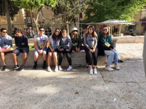 Image of NE MOTL teens in Tel Aviv
