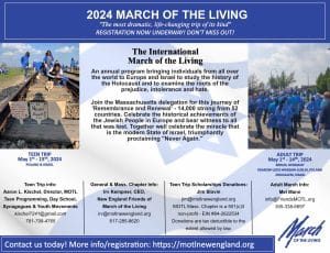 Registration is open for 2024 March of the Living